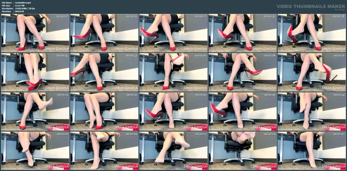 Pantyhose & Heels Leg Crossing - SARAH DIAVOLA - MP4