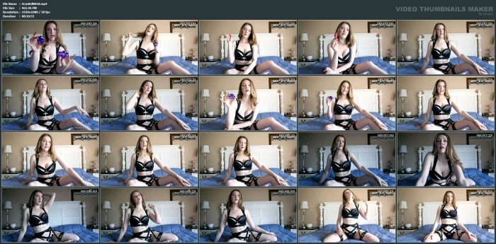 Caged Sissy Training - SCARLETT BELLE - MP4