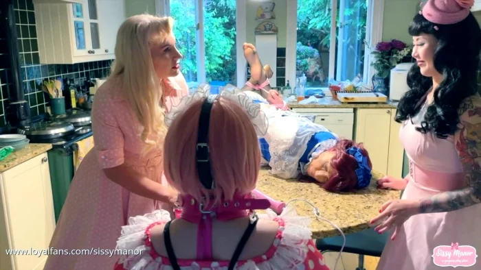 Kitchen Bondage Humiliation - Ava Von Medisin And Ms Patricia - SISSY MANOR - MP4