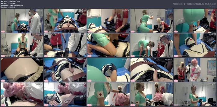Milking The Latex Maid - Nurse Wildfire, Nurse Courtney And Dr Valeska - SISSY MANOR - MP4