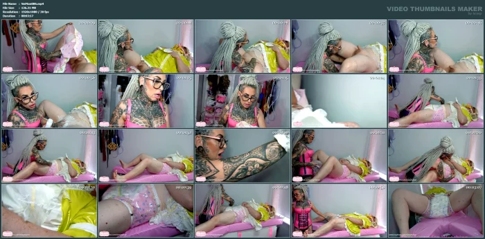 Sissy Diaper Change - Mistress Naomi - SISSY MANOR - MP4