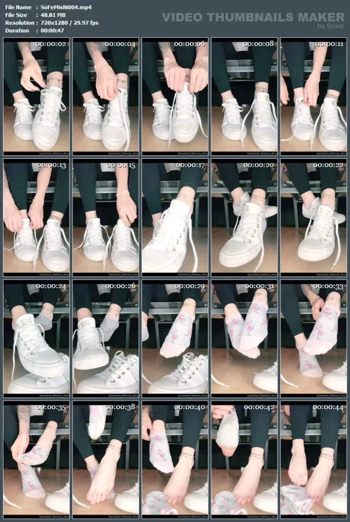 Are You Ready For My Worn-Out Sweaty Socks - SOCKSFEET MISTRESS NINA - MP4