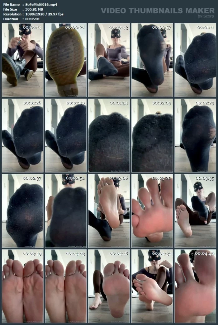 Come And Take A Breath Of My Stinky Old Socks! - SOCKSFEET MISTRESS NINA - MP4