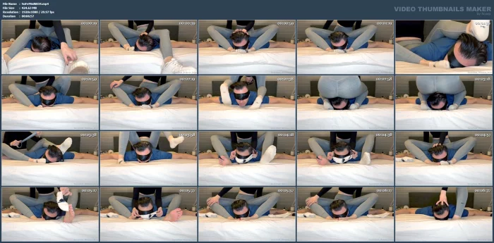 For My Sock Sniffer There Is No Escape From My Sweaty And Smelly Socks - SOCKSFEET MISTRESS NINA - MP4