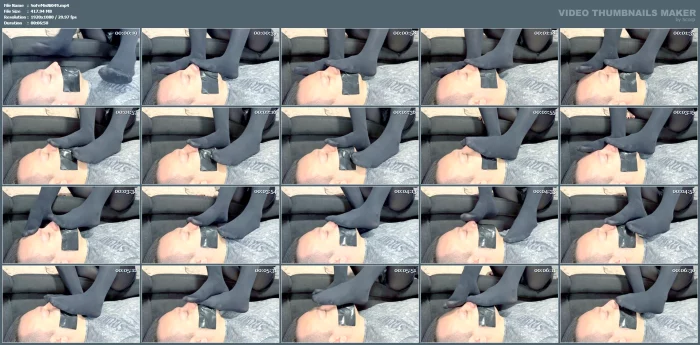 If There's One Thing I Love, It's When I Can Put My Sweaty Nylon Feet On My Slave! - SOCKSFEET MISTRESS NINA - MP4