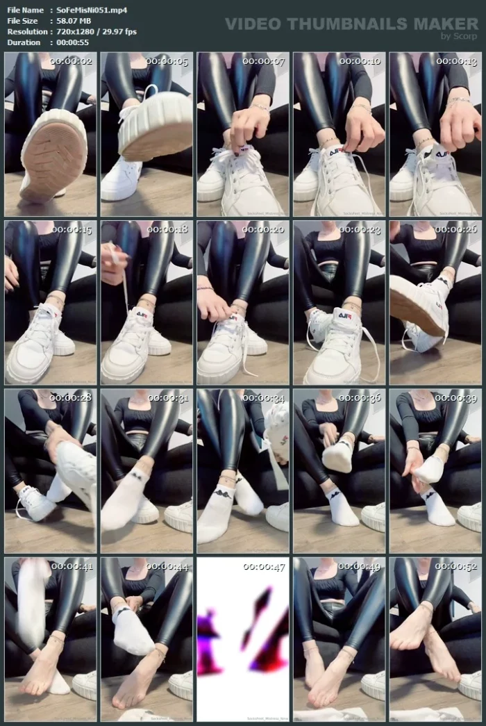 If You Want To Test From My Socks, You Have To Follow My Instructions - SOCKSFEET MISTRESS NINA - MP4