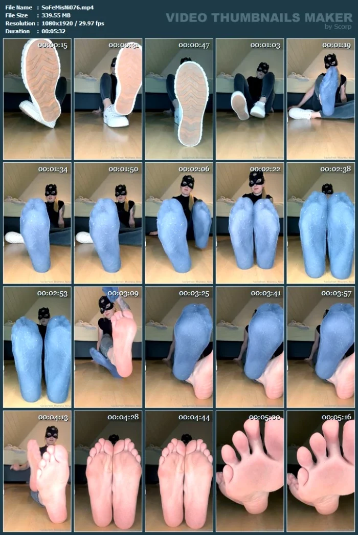 Lick My Sweaty Soles - SOCKSFEET MISTRESS NINA - MP4
