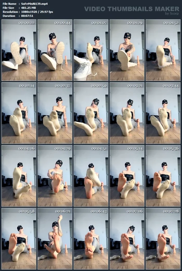 We Should Talk About Your Training, My Little Sniffer... Kneel Down And Lick My Socks Clean! - SOCKSFEET MISTRESS NINA - MP4