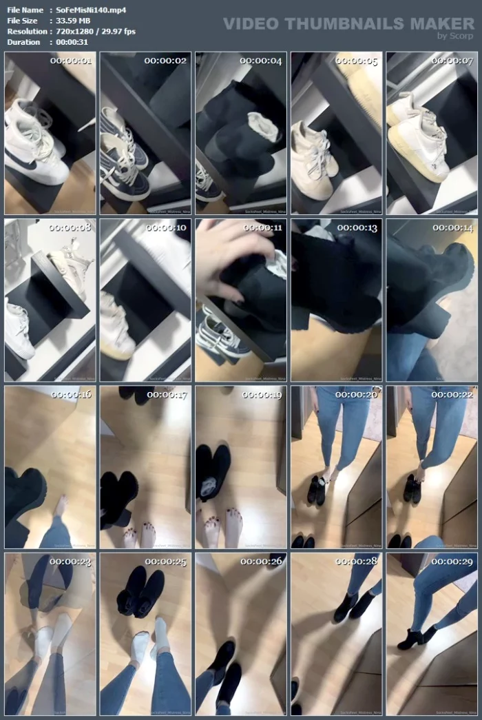 What The Mistress Says Is To Do And Then You Can Enjoy My Dirty Sweaty Socks! - SOCKSFEET MISTRESS NINA - MP4