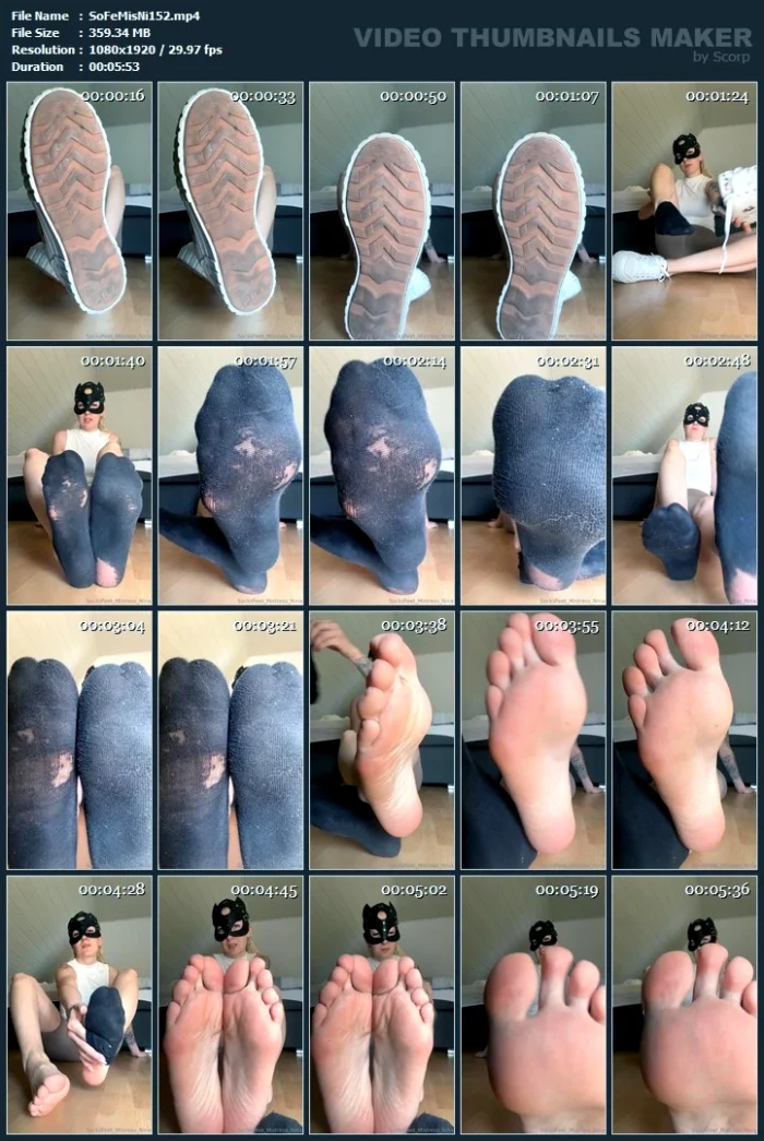 You're Not Ready For That Smell! Better Follow My Instructions - SOCKSFEET MISTRESS NINA - MP4