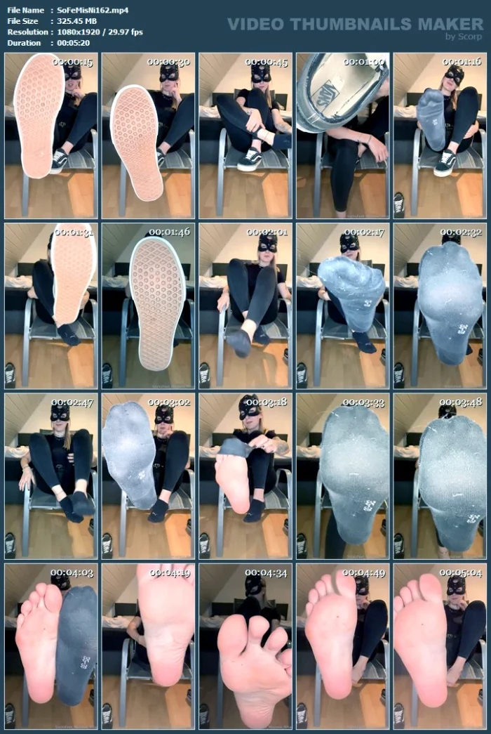 Your Place Is In Front Of My Chair And Of Course Kneeling! - SOCKSFEET MISTRESS NINA - MP4