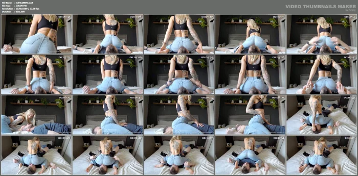 Blue Bomb Jeans - KINKY MISTRESS SOFIA / SOFIA STUDIOS / KINKY_MISTRESS2021 - MP4