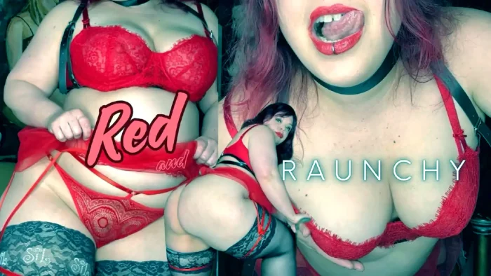 Red And Raunchy - SOPHIA SYLVAN FEMDOM BBW - MP4