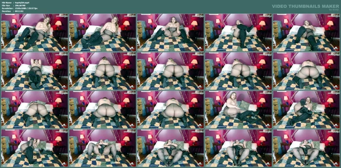 Sweaty Nylons And Boots - SOPHIA SYLVAN FEMDOM BBW - MP4