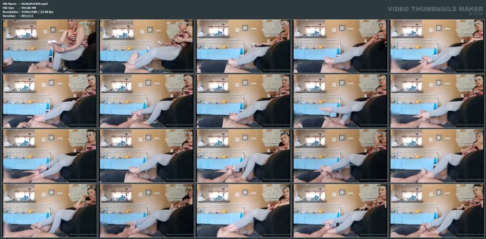Stacey Gives Adam A Hot Footjob! - STACEY REID FETISH - MP4