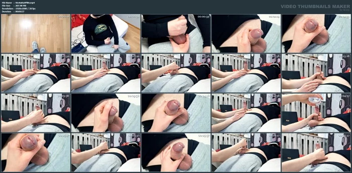 Caught My Roommate Jacking Off In Vr And Gave Him A Hand, Surprise Handjob With Messy Cumshot - STEVE AND KATIE PLAY - MP4