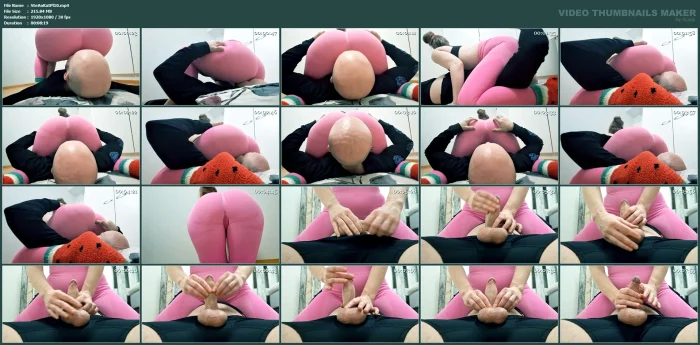 Making My Boy Toy Smell My Sweet Ass Before Milking Him, Facesitting, Assworship, Handjob Cumshot - STEVE AND KATIE PLAY - MP4