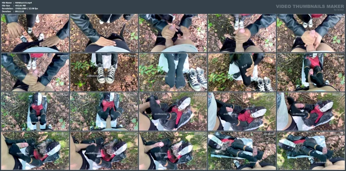 Love The Excitment Of Giving A Sweaty Sockjob In Public - STILLSINNING ISABELA - MP4