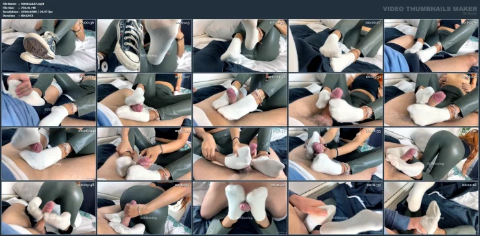 My 2 Day Worn Ankle Socks Make Him Explode - STILLSINNING ISABELA - MP4