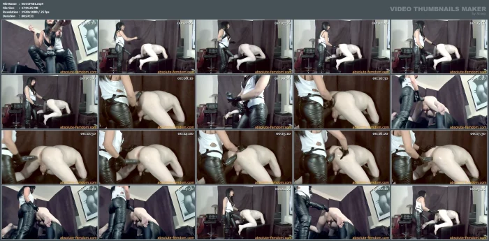 A Gothic Bitch Fucks Your Ass - ABSOLUTE FEMDOM - MP4