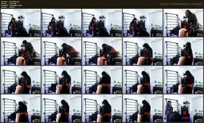 Slaves Holes Put Through Their Paces By Ebony Goddess - MISTRESS LORRAINES WORLD - MP4
