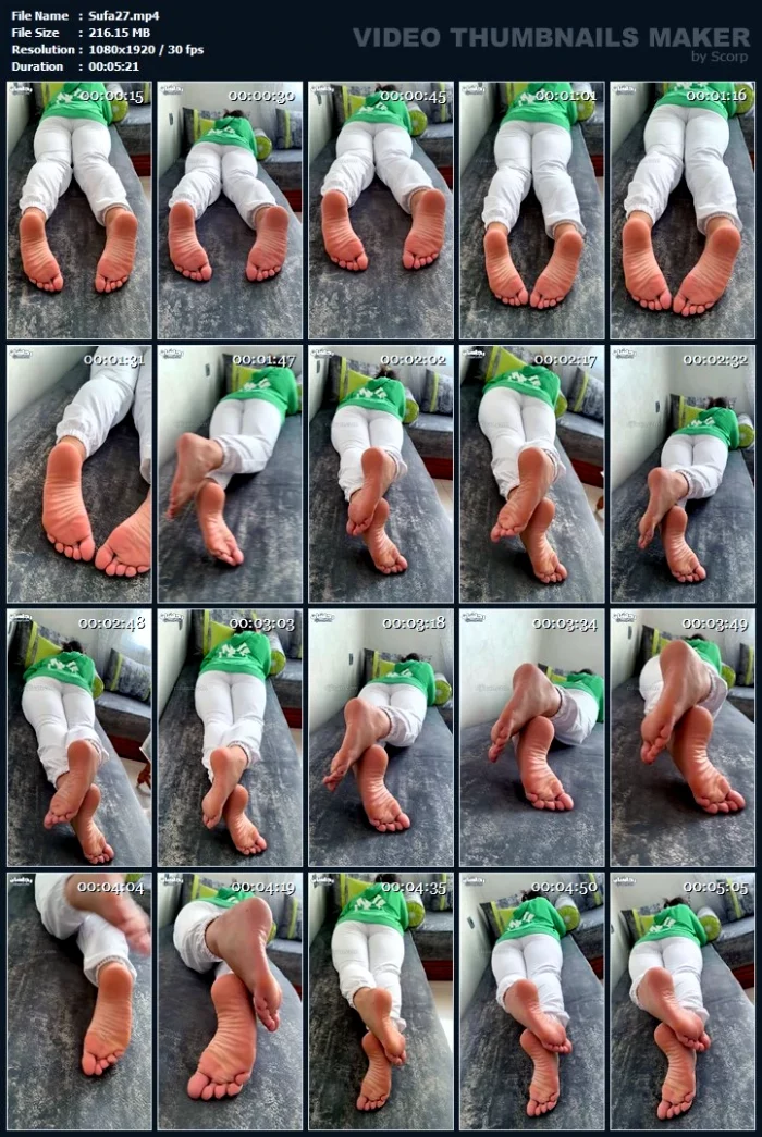 Nadine - Large Feet With Slightly Red Soles - SUFALIA - MP4