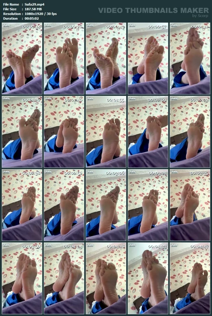 Najwa - Shapely Beautiful Soles Pose 2 - SUFALIA - MP4