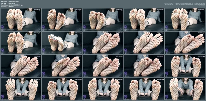 Fishnet Loving Foot Loser - THE GODDESS CLUE - MP4