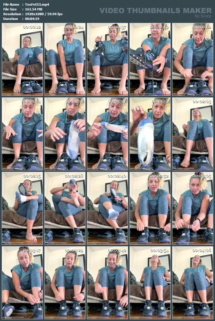Worn Sock And Shoe Video - TOXIN FETISH - THE LADY TOXIN - MP4