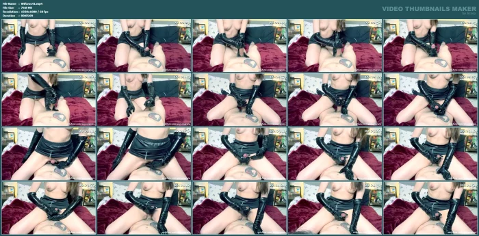 Ruined Him With Long Leather Gloves - WIFEY GRACE / GRACE POISON - MP4