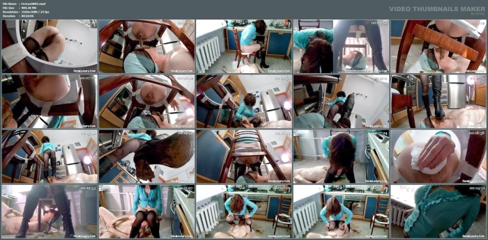 2 Times Defecation Into Human Toilet With Ass Worship And Boot Licking And Pissing - FECAL LUXURY - MP4
