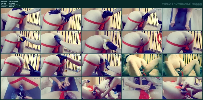 Extreme Femdom Milk Enema & Banana Insertion - FETISH EXPLORERS - MP4