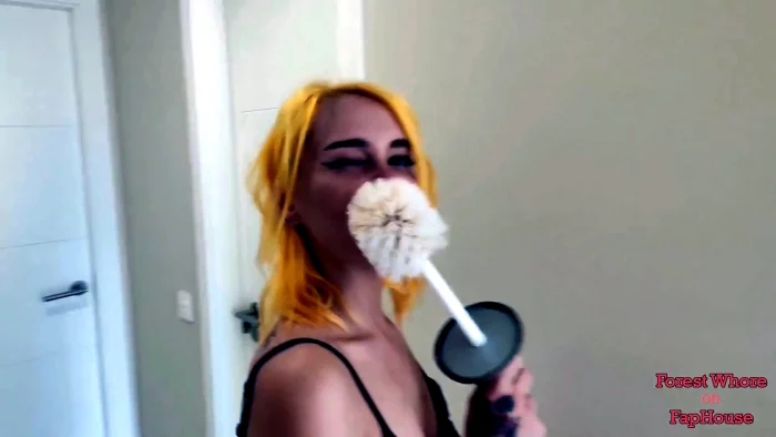 Eggplant And A Bottle In The Ass - FOREST WHORE - MP4
