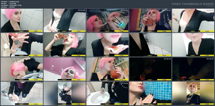 Walking Around The City And Licking Urinals, Toilets And All Sort Of Dirt - FOREST WHORE - MP4