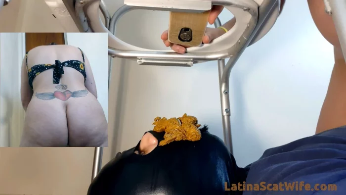 His Mouth Is My Toilet Bowl - LATINA SCAT WIFE - MP4