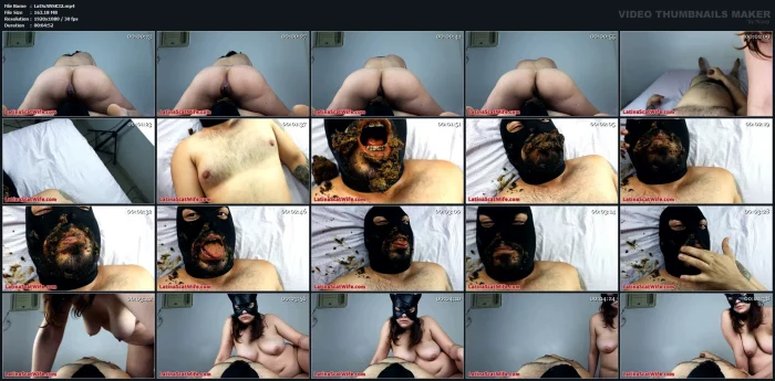 Human Toilet To Train - LATINA SCAT WIFE - MP4