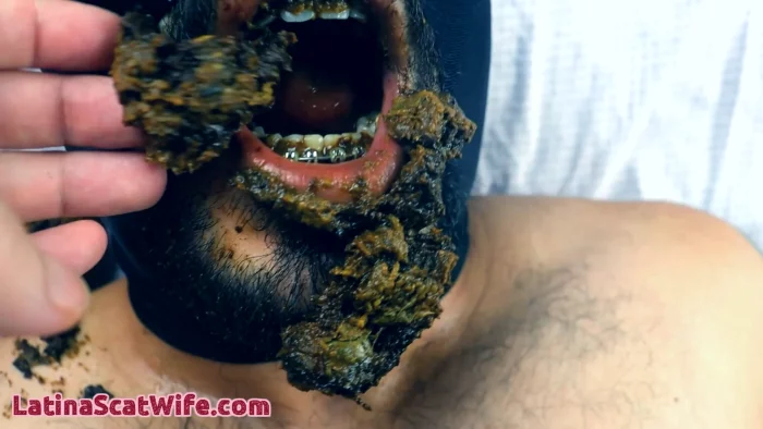 Human Toilet To Train - LATINA SCAT WIFE - MP4