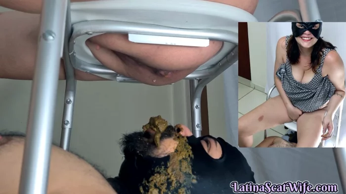 Submissive Toilet Slave - LATINA SCAT WIFE - MP4
