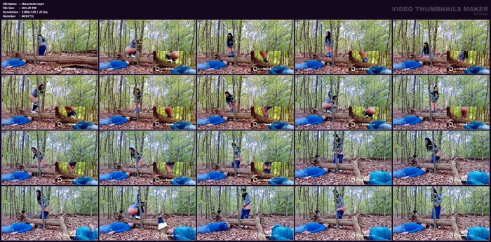 The Forest Toilet Completely Shitted - MISTRESS LUCIANA SCAT - MP4