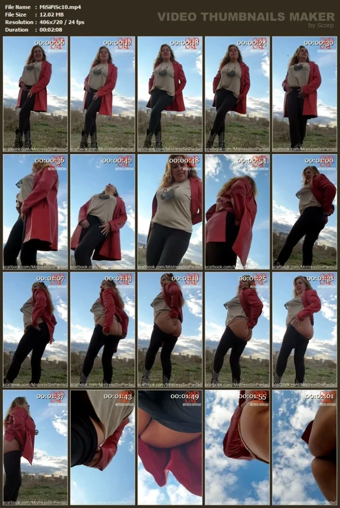 Don't Loose The Opportunity To Watch My New Clip Sitting In Public - MISTRESS SINPIEDAD - MP4
