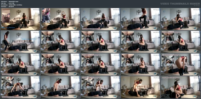 The Slave Eats Real Shit - MISTRESS ANNA SCAT - MP4