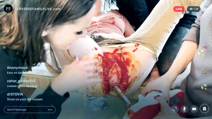 Extreme Vaginal Prolapse - PERVERSE FAMILY - MP4