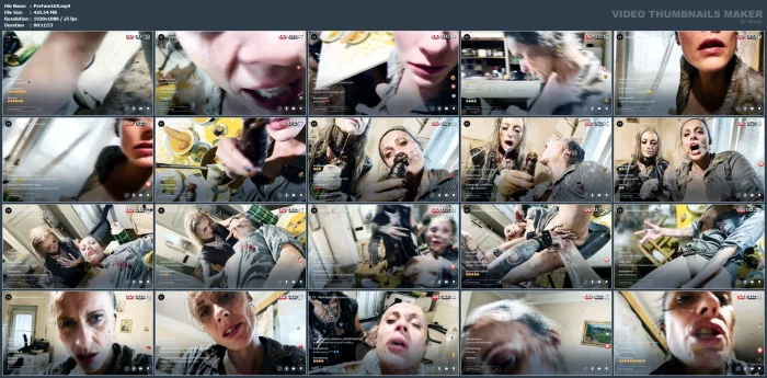 Spitting Food - PERVERSE FAMILY - MP4