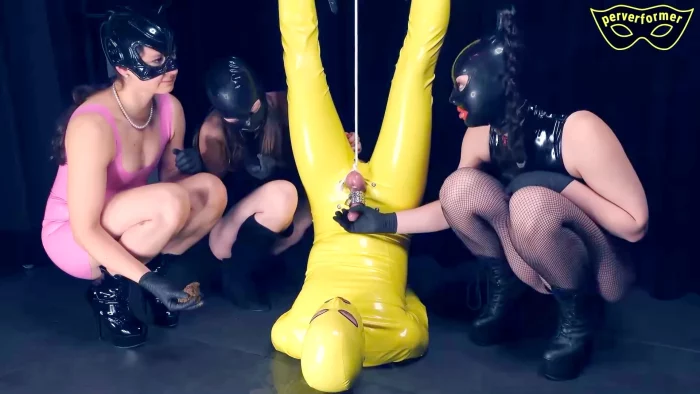 Hanging Upside Down Fed A Large Portion Of Shit - PERVERFORMER - MP4