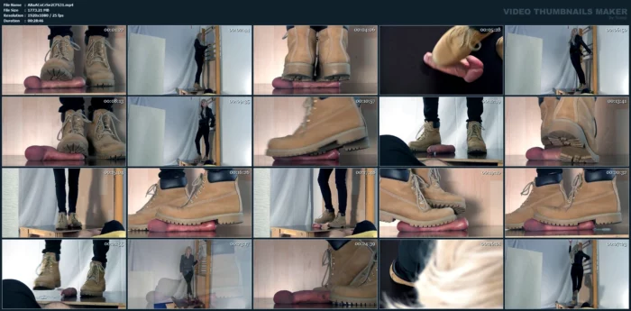 Rider Alina Tramples Deep Footprints Into Her Slaves Cock And Balls With Her Timberlands - ABALLS AND COCK CRUSHING SEXBOMB / CBTRAMPLE - MP4