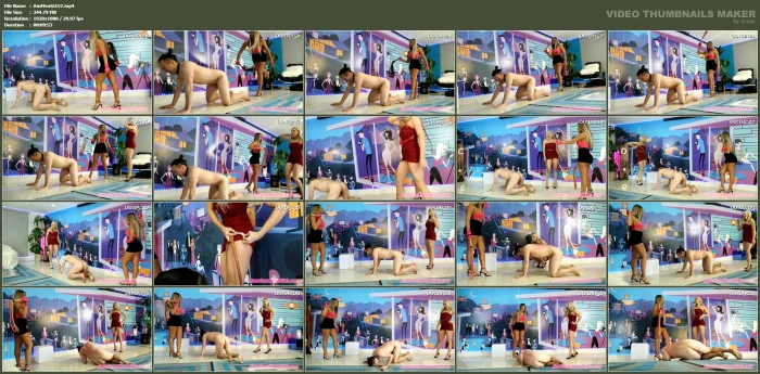 Amber And Ava Whip Slave For Wardrobe Malfunction - Princess Amber, Princess Ava - AMERICAN MEAN GIRLS - MP4