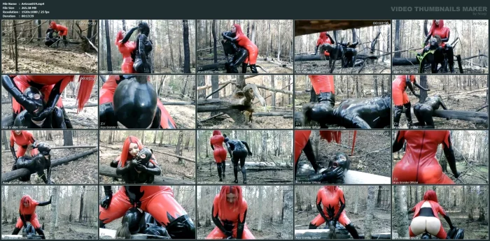 Femdom Facesitting Video - Latex Mistress And Rubber Doll - ARYA GRANDER - MP4