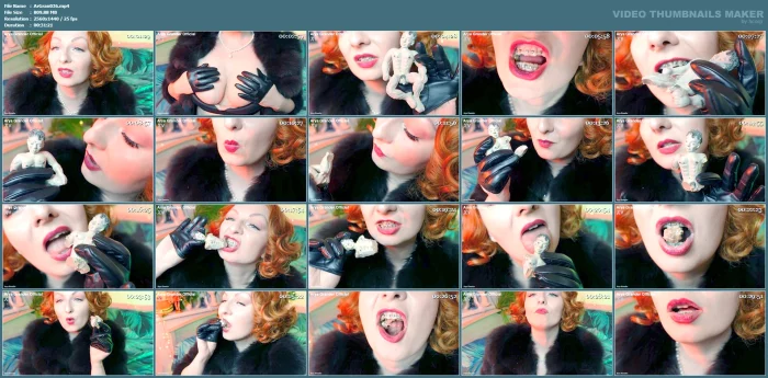 Giantess Vore Fetish Video - Slowly Eating Chocolate Man - Seduce And Dirty Talk - ARYA GRANDER - MP4