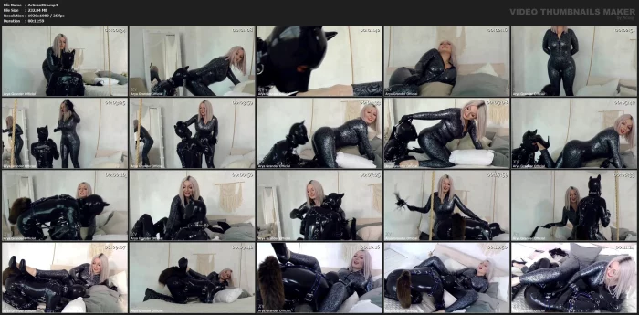 Latex Mistress And Her Rubber Puppy, Positive Femdom, Arya Grander. Roleplay Training - ARYA GRANDER - MP4
