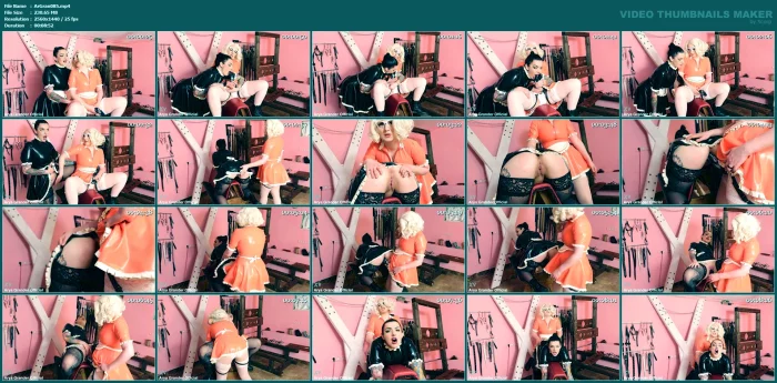 Lesbian Strap-On Fuck In Latex Clothes Fetish Video Of Arya Grander And Dredda Dark - ARYA GRANDER - MP4